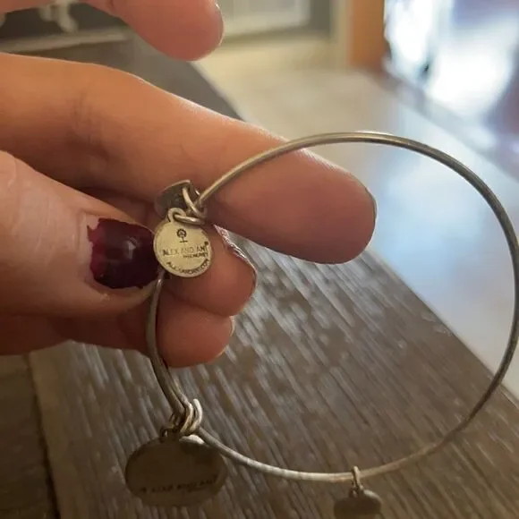 Alex and Ani Path of Life Energy Silver Bracelet - Picture 3 of 5